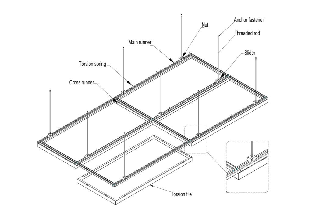 Torsion Spring Ceiling | Metal Edge Solutions