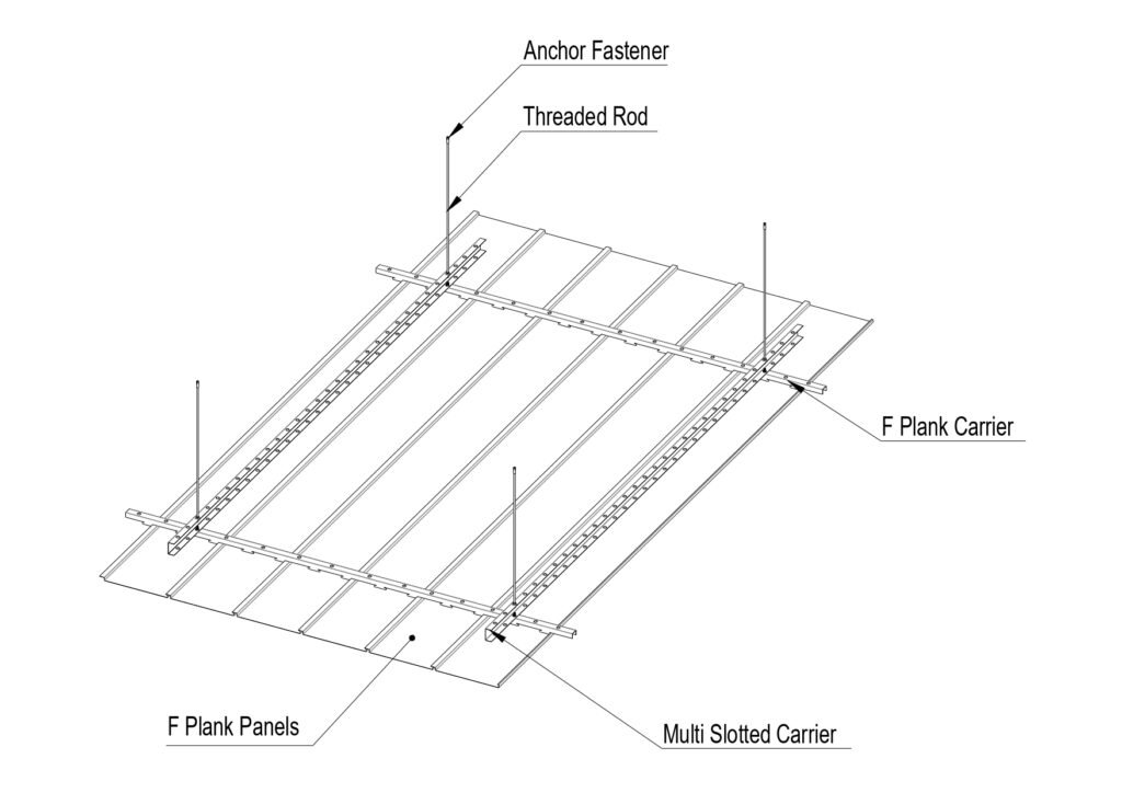 Plank Ceiling Systems | Metal Edge